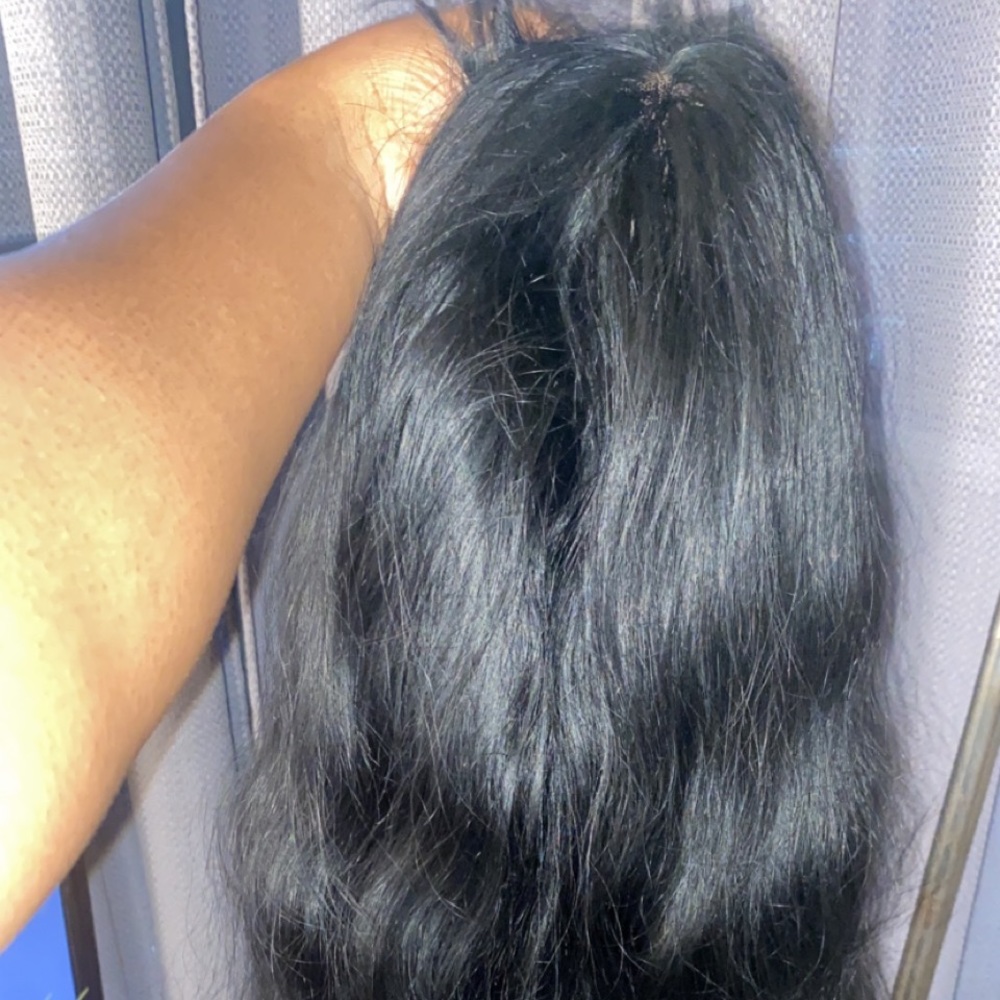 24 inch human hair wig